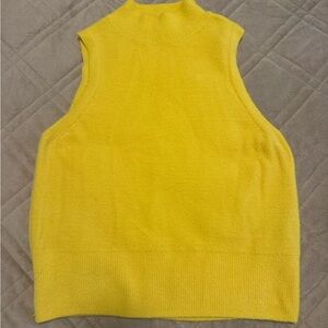 Topshop Vibrant Yellow Knit Top